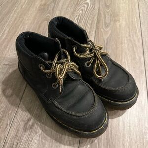 Vintage Dr. Martens Black Zebzag 4-Eye Boots